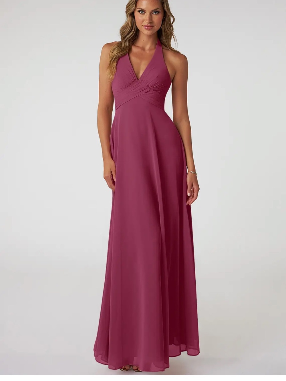 Azazie Tessie Mulberry Chiffon Dress A8